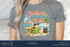 Salty Air Teaching Flair PNG Funny Teacher Summer Clipart | Product Image 5