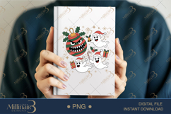 Funny Christmas Ghosts PNG | Cute Spooky Holiday Clipart Product Image 5