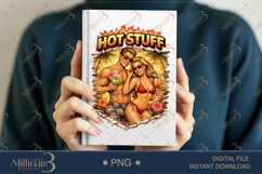 Hot Stuff PNG Sexy Summer Couple Design, Tropical Beach Part Product Image 5