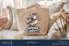 Goose of Liberty PNG, Funny Patriotic Goose Sublimation Desi Product Image 5