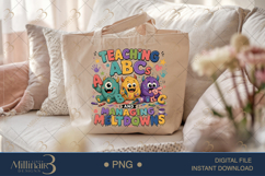 Teaching ABCs and Managing Meltdowns PNG, Funny Preschool Te Product Image 5