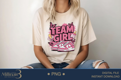 Gender Reveal Team Girl PNG Baby Shower Party Design New bor Product Image 5