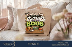 Classroom Full Of Boos PNG, Cute Halloween Teacher Design wi Product Image 5