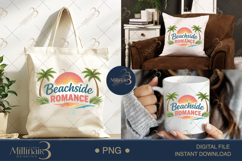 Beachside Romance PNG Tropical Sunset Love Quote Design Product Image 6