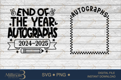 End of the Year Autographs 2025 SVG PNG | Last Day Of School Product Image 6