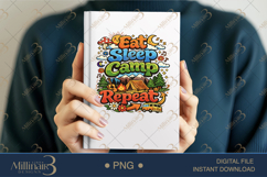Eat Sleep Camp Repeat PNG, Camping Sublimation Design, Tent Product Image 6