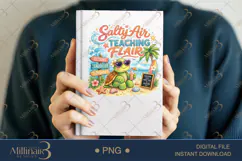 Salty Air Teaching Flair PNG Funny Teacher Summer Clipart | Product Image 6