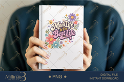 Blooming Mama Groovy Floral Bundle PNG, 20 Retro Mom Designs Product Image 7