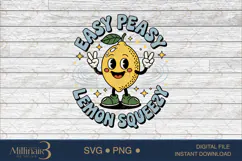 Easy Peasy Lemon Squeezy SVG PNG | Summer Vacation Family Product Image 6