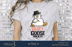 Quiet Goose Society PNG, Funny Introvert Goose Sublimation D Product Image 6