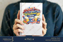 Memorial Day Weekend Crew PNG, Patriotic Party Sublimation Product Image 6
