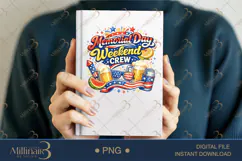 Memorial Day Weekend Crew PNG, Patriotic Party Sublimation Product Image 6