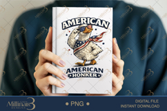 American Honker PNG, Funny Patriotic Goose Sublimation Desig Product Image 6