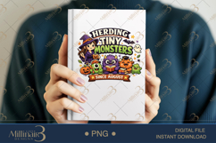 Herding Tiny Monsters Since August PNG, Funny Halloween Teac Product Image 6