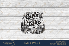 Girls Gone to the Lake SVG PNG, Funny Girls Lake Trip Shirt Product Image 6