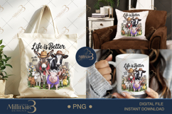 Life Is Better On The Farm PNG | Rustic Country Clipart Product Image 6