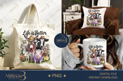 Life Is Better On The Farm PNG | Rustic Country Clipart Product Image 6