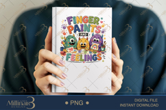 Finger Paints and Feelings PNG, Cute Preschool Teacher Desig Product Image 6