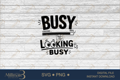 Busy Looking Busy SVG PNG, Funny Office Quote Design Product Image 6