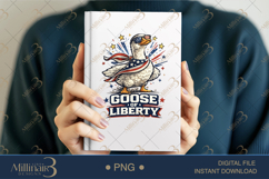Goose of Liberty PNG, Funny Patriotic Goose Sublimation Desi Product Image 6