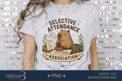 Selective Attendance Association PNG, Funny Capybara Introve Product Image 5