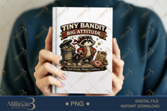 Tiny Bandit Big Attitude PNG, Funny Raccoon Digital Design, Product Image 6