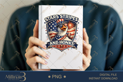 Stars Stripes and Honks PNG, Funny Patriotic Goose Sublimati Product Image 6