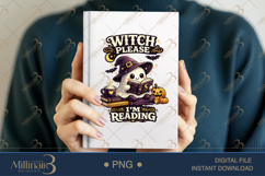 Witch Please I'm Reading PNG, Cute Halloween Book Lover Desi Product Image 6