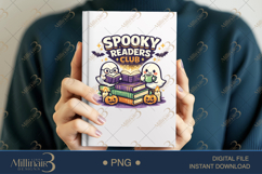 Spooky Readers Club PNG, Cute Ghost Book Lover Design for Ha Product Image 6