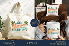 Our Summer Forever PNG Cute Tropical Love Quote Design | Bea Product Image 6