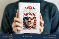Red White And Honk PNG, Funny Patriotic Goose Sublimation De Product Image 6