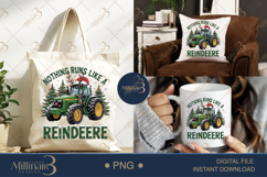 Nothing Runs Like A Reindeer PNG | Funny Tractor Christmas S Product Image 6
