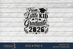 From Little Kid to Graduate 2026 SVG PNG, Graduation Memory Product Image 6