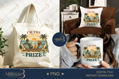 I’m The Prize PNG Funny Beach Couple Design | Summer Vacatio Product Image 6