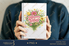 Bloom Vibes PNG Watercolor Floral Bouquet Design, Boho Flowe Product Image 6