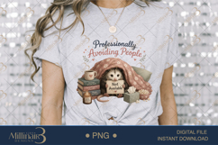 Professionally Avoiding People PNG, Funny Introvert Possum S Product Image 6