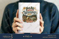 Not All Who Wander Are Lost PNG, Retro Camping Sublimation D Product Image 6