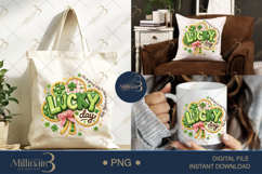 Lucky Day St Patricks Day PNG, Shamrock Clover Clipart, Cute Product Image 6