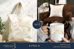 Happy Easter PNG, Crochet Easter Sublimation Design, Cute Sp Product Image 6