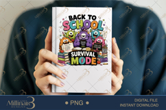 Back to School Survival Mode PNG, Funny Teacher Monster Desi Product Image 6