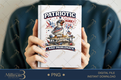 Patriotic and Problematic PNG, Funny Goose Fourth of July Product Image 6
