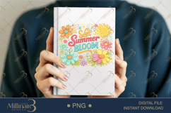Let Summer Bloom PNG Watercolor Floral Design, Bright Summer Product Image 6