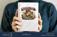 Snacks First Questions Later PNG, Funny Raccoon Sublimation Product Image 6