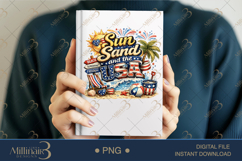 Sun Sand and the USA PNG, Patriotic Beach Summer Sublimation Product Image 6