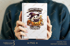 Chapter One Then Candy PNG, Cute Halloween Reading Ghost Des Product Image 6