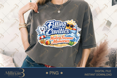 Filling Cavities Making Summer Memories PNG, Funny Dental Product Image 5