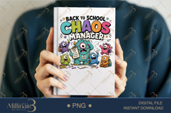 Back to School Professional Chaos Manager PNG, Funny Teacher Product Image 6