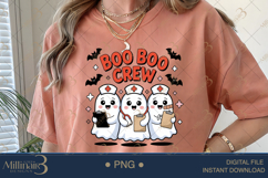 Boo Boo Crew Funny Spooky Nurse PNG |Halloween Nurse PNG Product Image 5