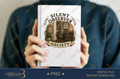 Silent Observer Society PNG, Introvert Cat Sublimation Desig Product Image 6