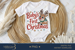 Baby’s First Christmas PNG Bundle Funny, Cute Holiday Art Product Image 7